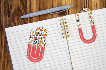 Large Paper Clip/Bookmarks Sublimation Prints