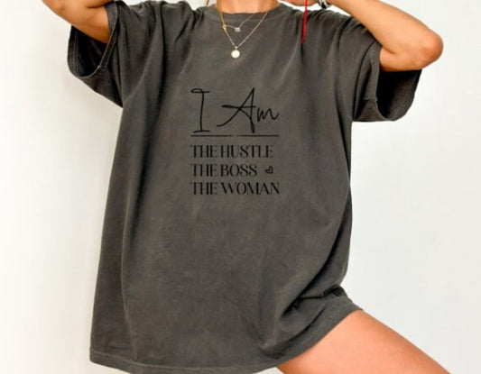 Screen Print- I am the Hustle Boss Woman
