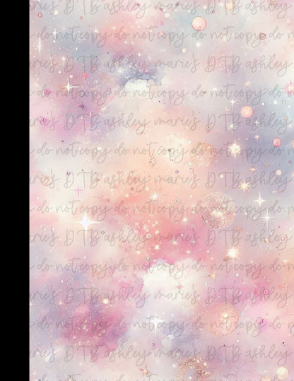 Girly School - Composition Notebook Sticker Covers | Glossy Printable Vinyl Front & Back Wraps