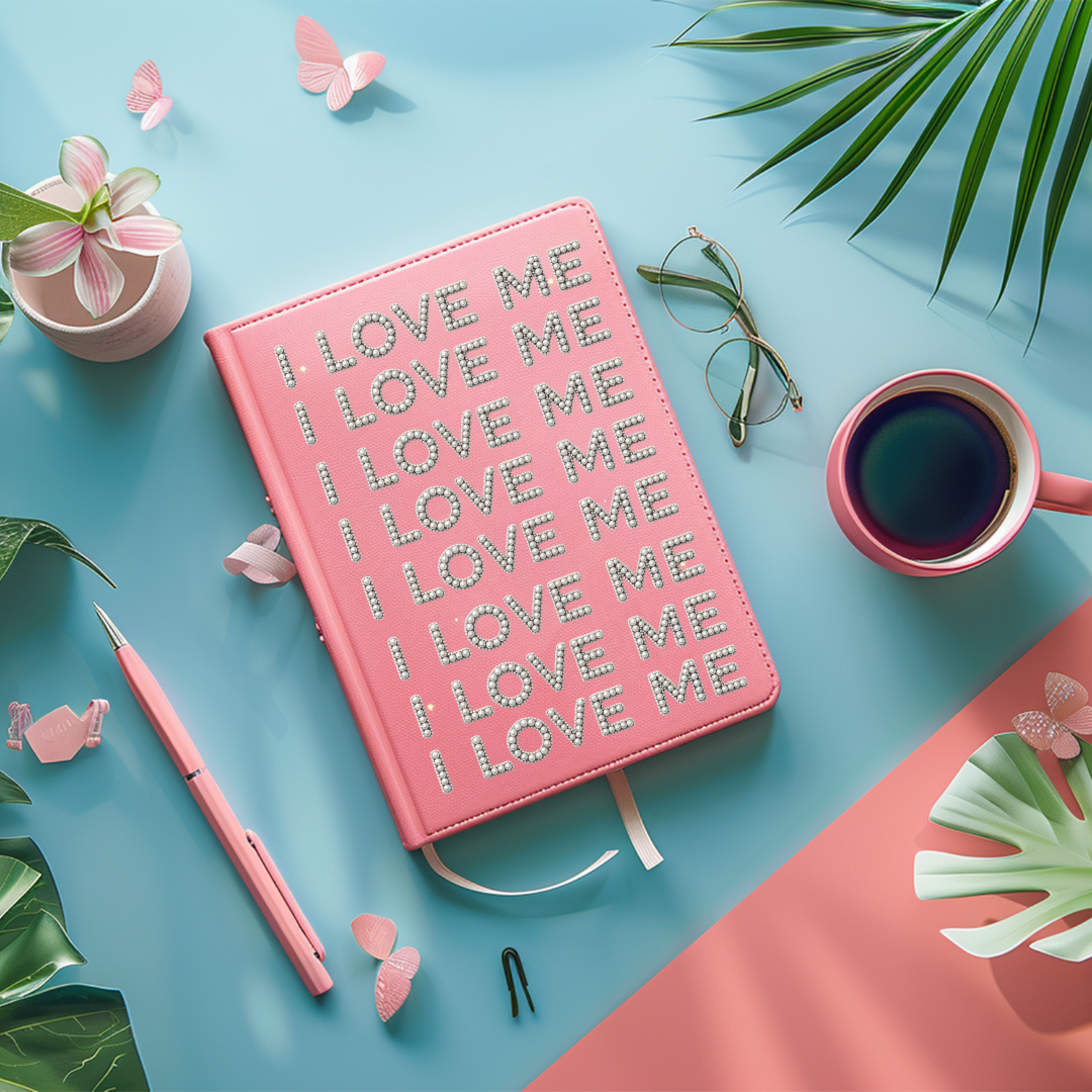 I Love Me -UV DTF Journal Cover