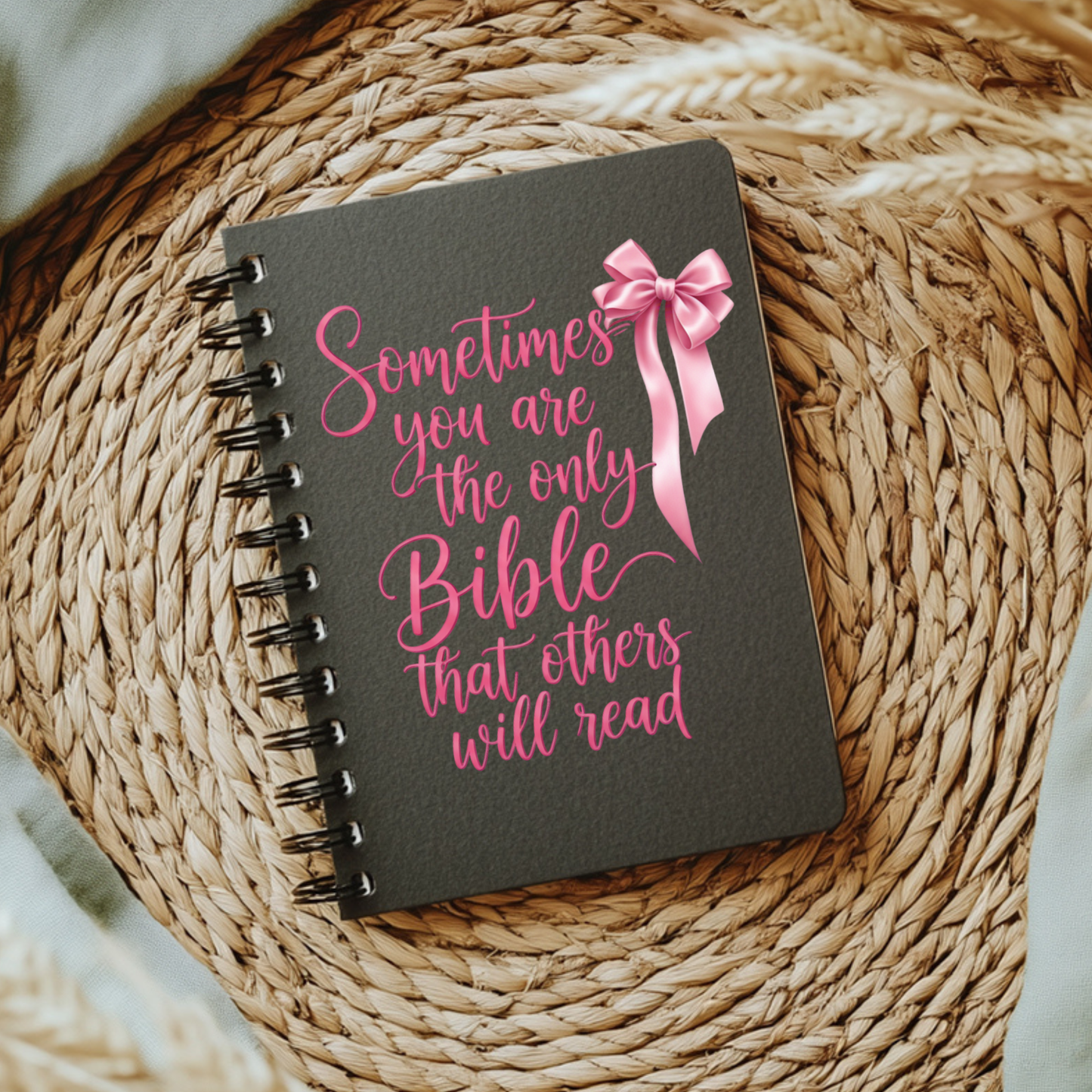 Sometimes You Are The Only Bible Coquette -UV DTF Journal Cover