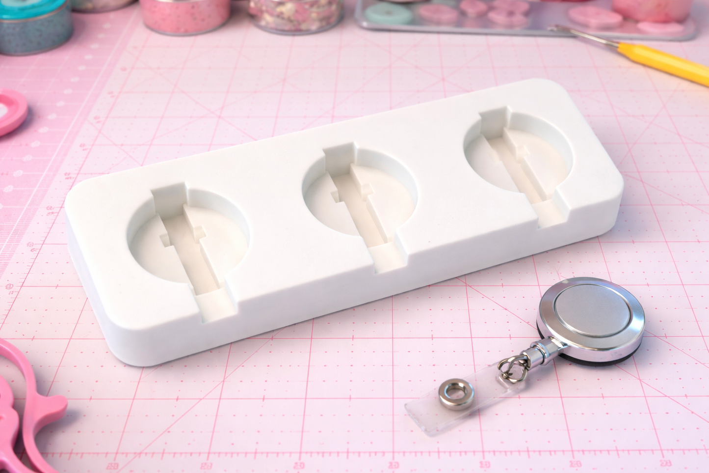 Badge Reel Assembly Tool - 3D Printed Item