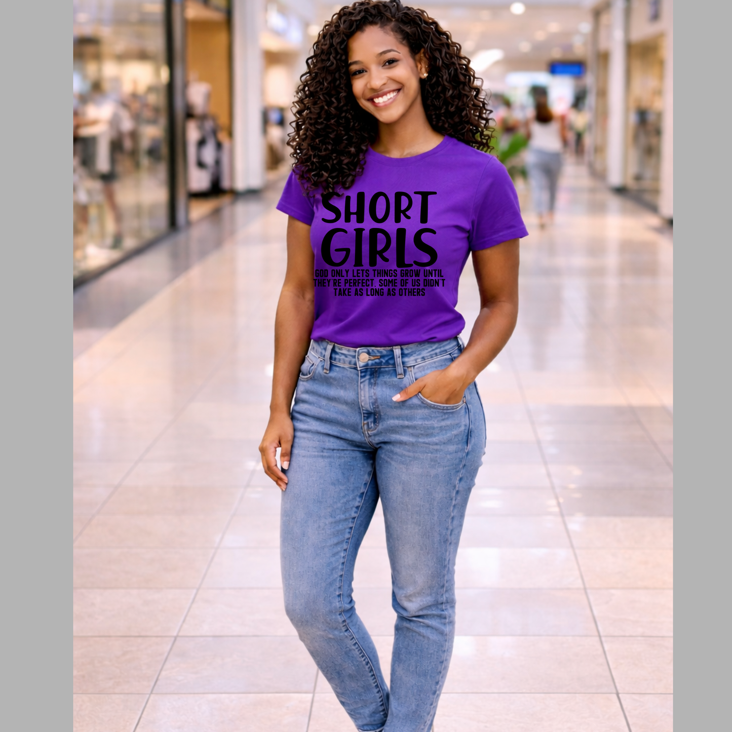 Screen Print- Short Girls (Black)