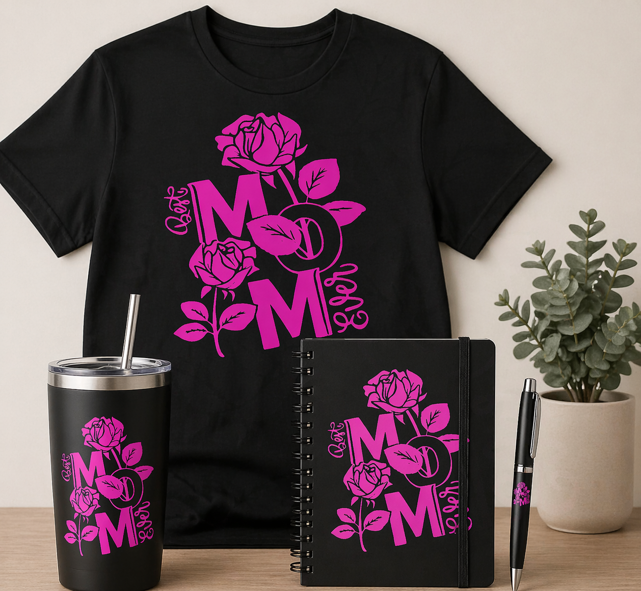 Best Mom Ever - DTF, UV DTF, UV DTF Journal, & UV DTF Pen Wrap Transfer Bundle