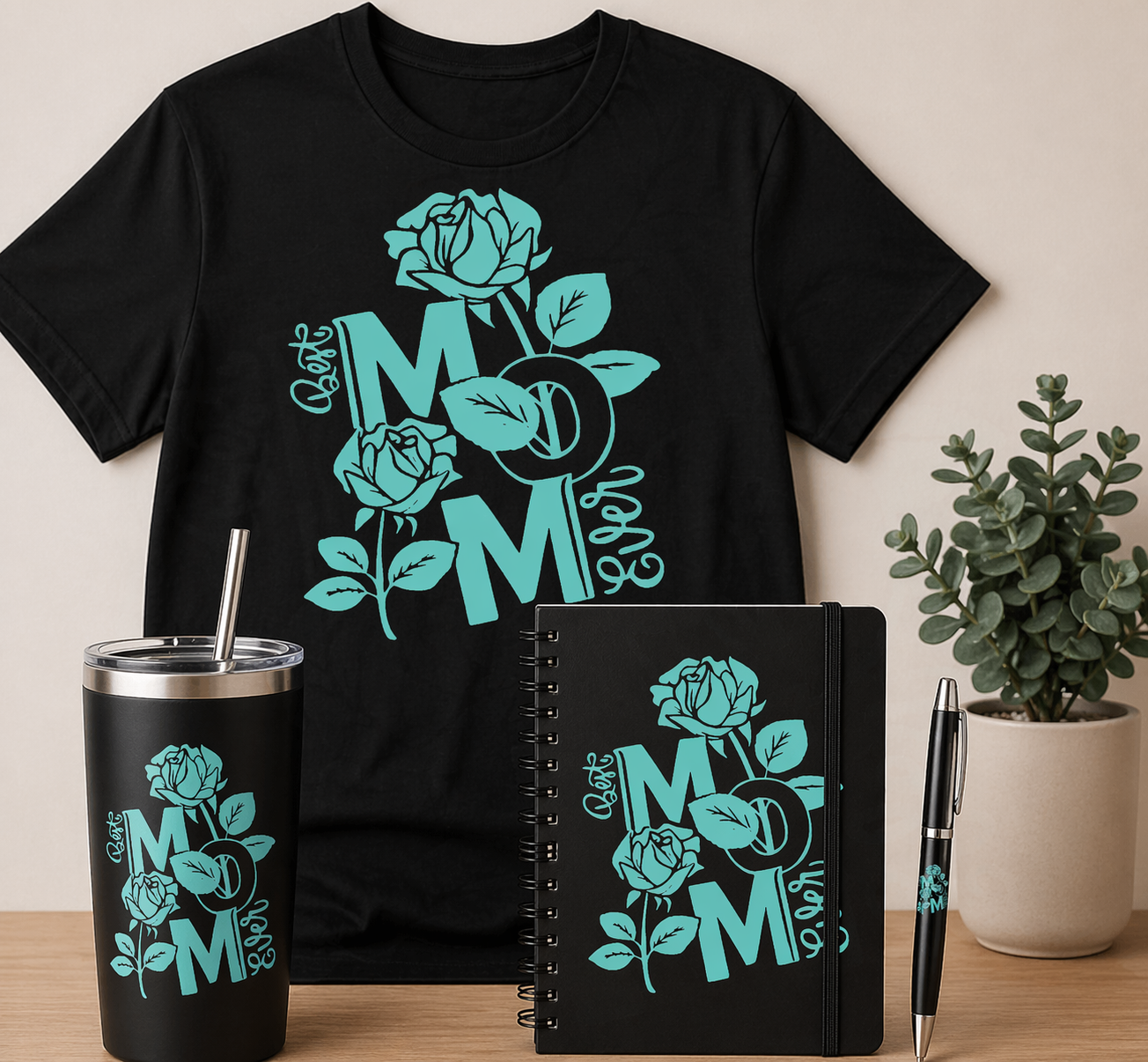 Best Mom Ever - DTF, UV DTF, UV DTF Journal, & UV DTF Pen Wrap Transfer Bundle