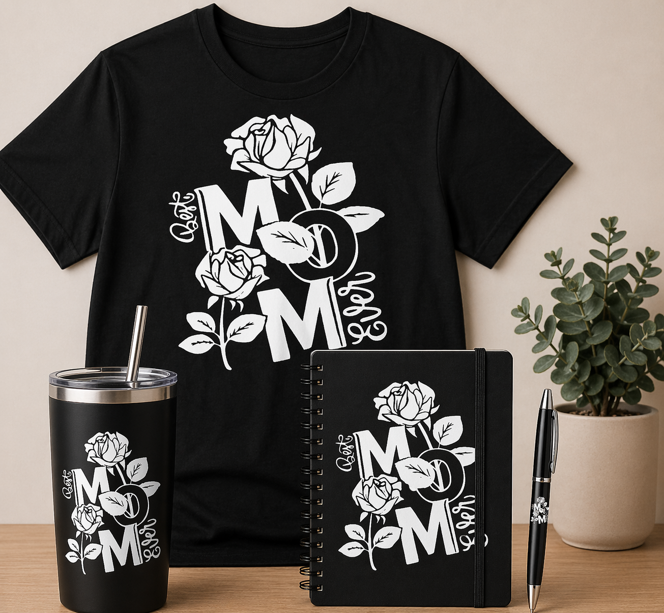 Best Mom Ever - DTF, UV DTF, UV DTF Journal, & UV DTF Pen Wrap Transfer Bundle