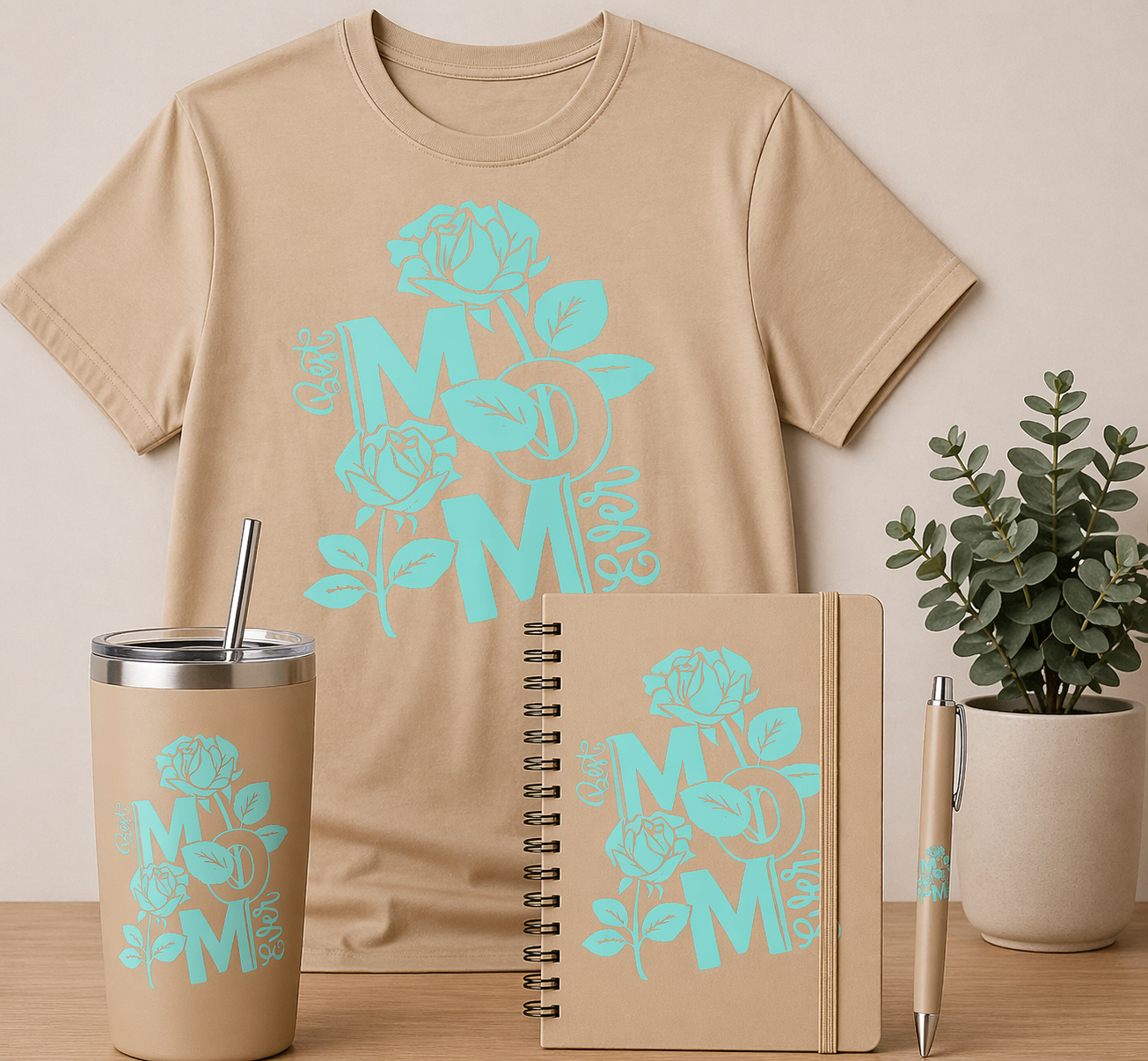 Best Mom Ever - DTF, UV DTF, UV DTF Journal, & UV DTF Pen Wrap Transfer Bundle