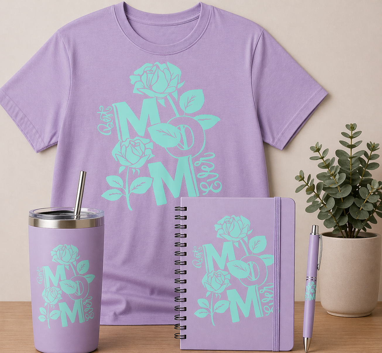 Best Mom Ever - DTF, UV DTF, UV DTF Journal, & UV DTF Pen Wrap Transfer Bundle