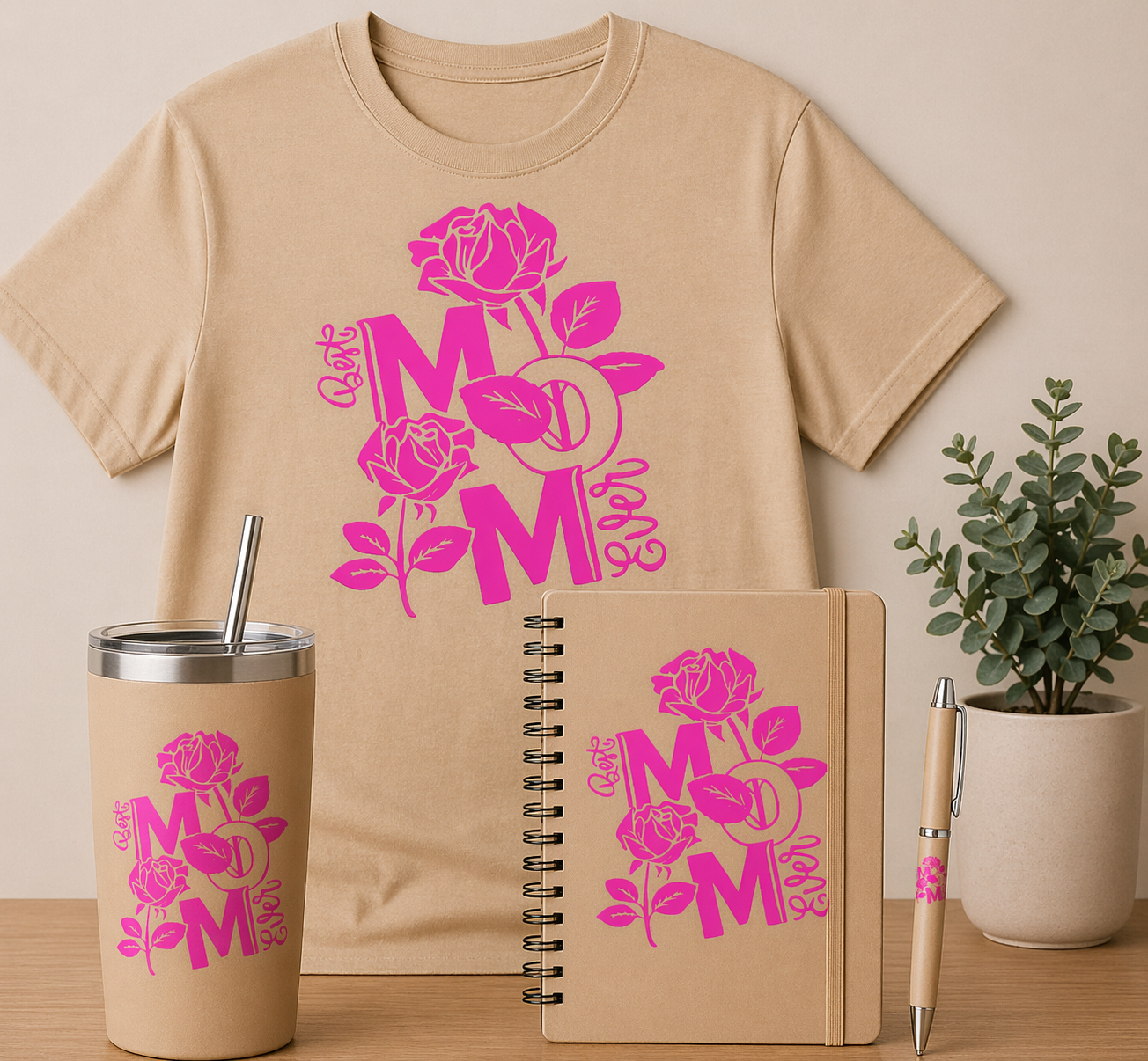 Best Mom Ever - DTF, UV DTF, UV DTF Journal, & UV DTF Pen Wrap Transfer Bundle