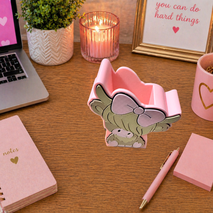 Highland Cow 3D Printed Desk Accessory Bundle Builder