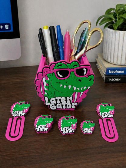 Later Gator - 3D Printed Desk Accessory Bundle Builder