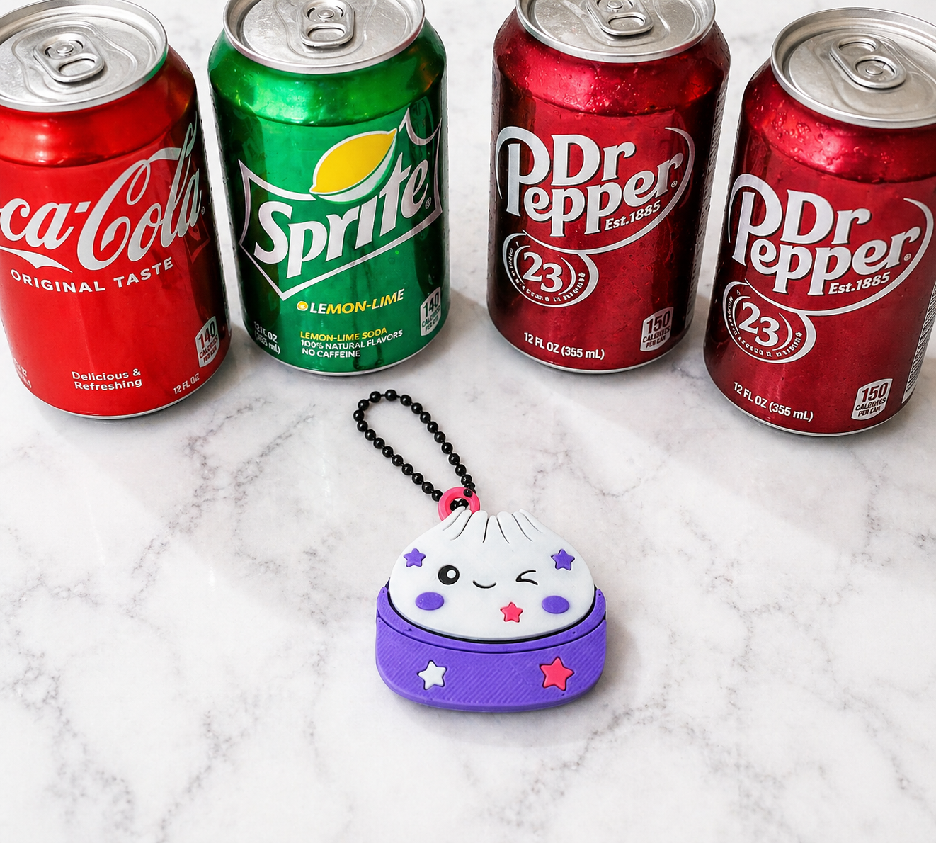 Cute Dumpling - 3D Printed Can Opener Keychain