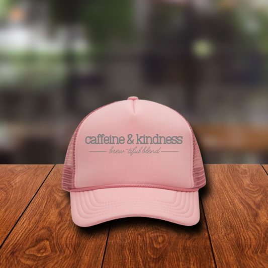 DTF Hat Patch- Caffeine and Kindness