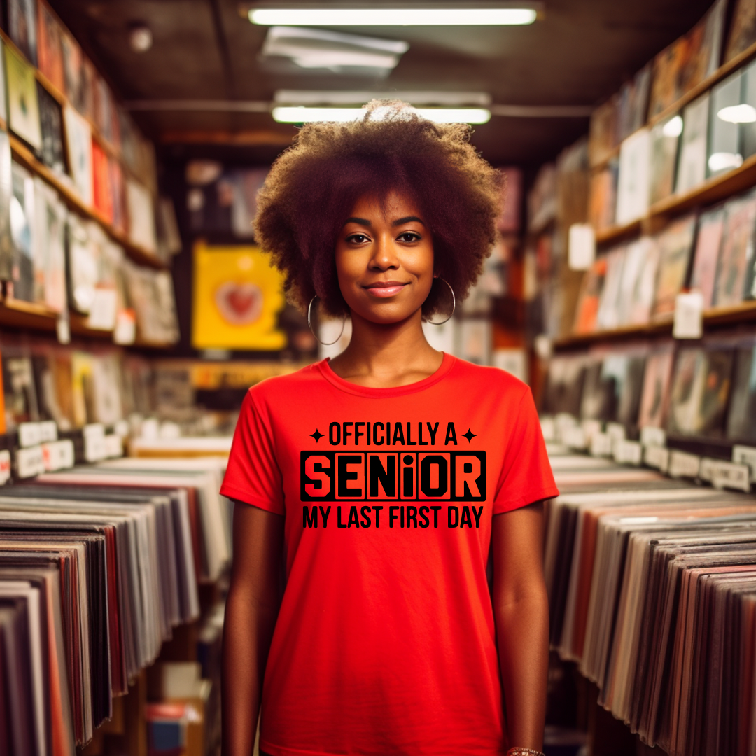 Screen Print- Officially Last 1st Day (in black)