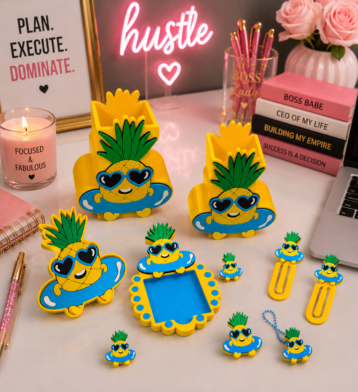 Pineapple Bestie - 3D Printed Desk Accessory Bundle Builder