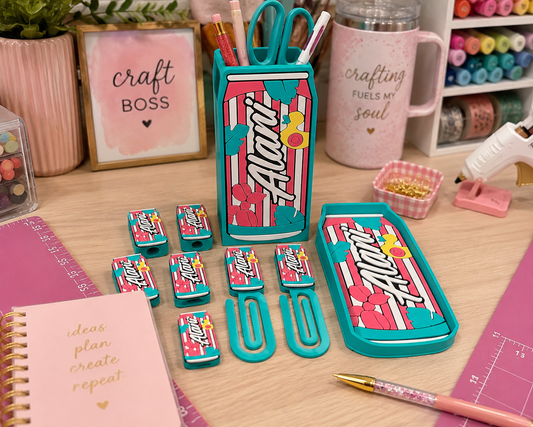 Cotton Candy Energy Drink - 3D Printed Desk Accessory Bundle Builder