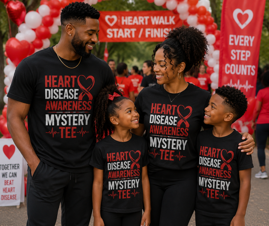Heart Disease & Awareness Themed Mystery Tees
