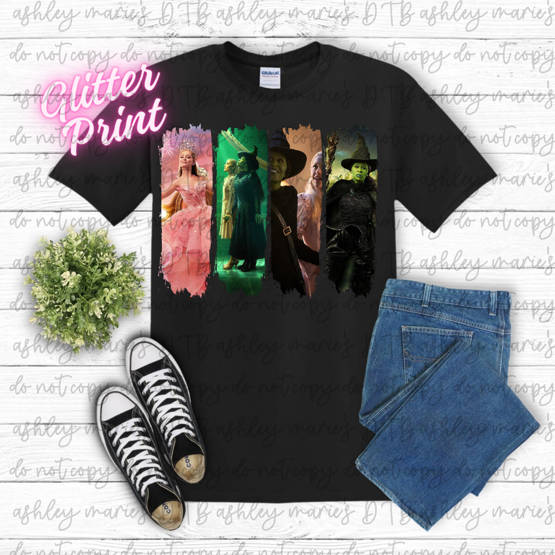 Glitter DTF- Wicked Brushstroke (Adult and Youth)