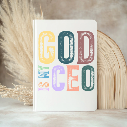 UV DTF Journal Cover-  God Is My CEO