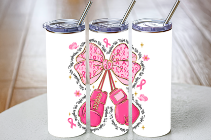 Fight Cancer Gloves Breast Cancer Awareness- Transfers