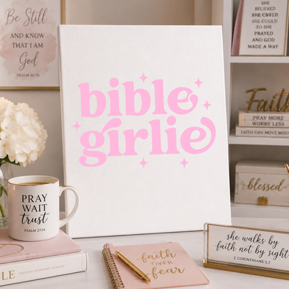 Bible Girlie- Rhinestone Canvas Kit – DIY Bling Art & Rhinestone Craft Kit