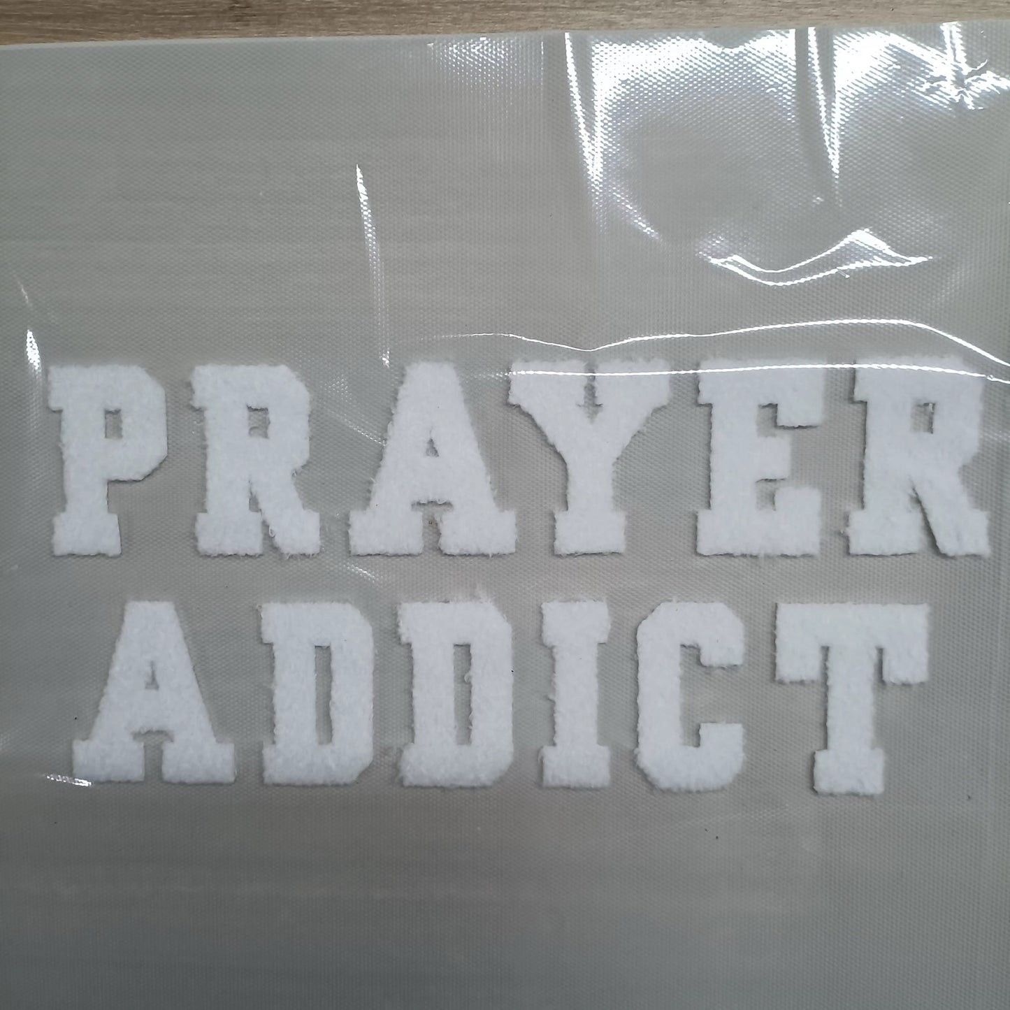 Fuzzy Patch- Prayer Addict