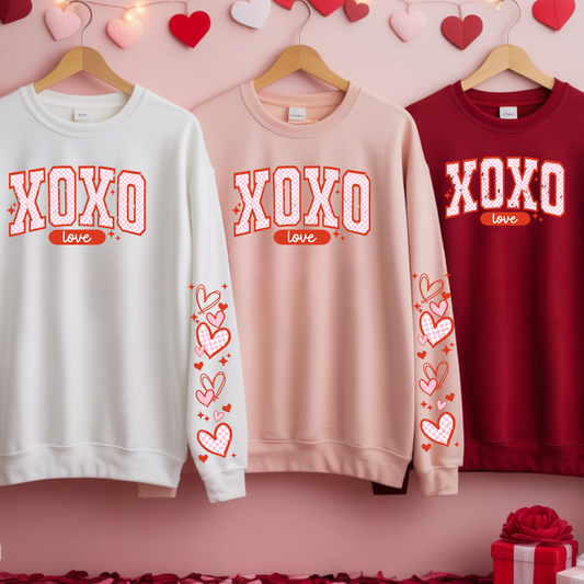 DTF- XOXO Love - Front and Double Sleeves