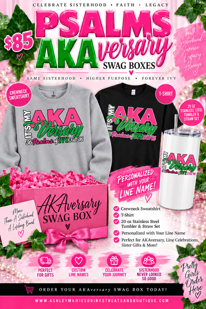 Psalms AKAversary SWAG Box – Personalized AKA Anniversary Gift Set