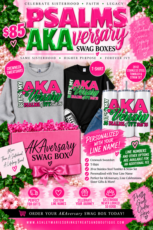 Psalms AKAversary SWAG Box – Personalized AKA Anniversary Gift Set