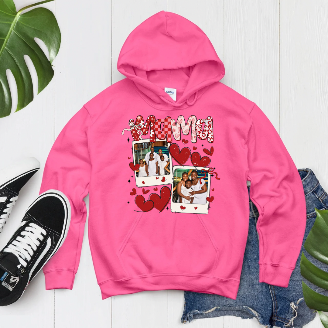 Mama With Personalized Pictures Apparel