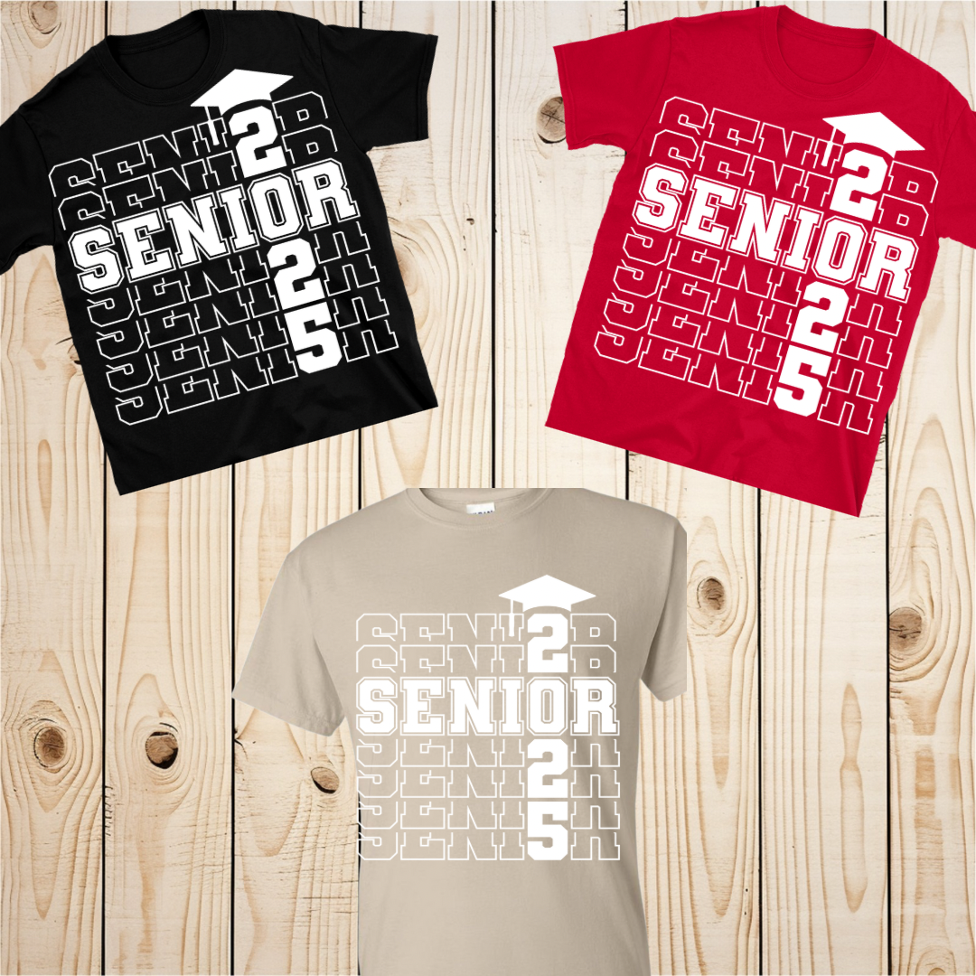 Screen Print- Senior 2025 Cap (White)
