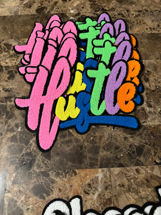 Hustle Chenille Patch