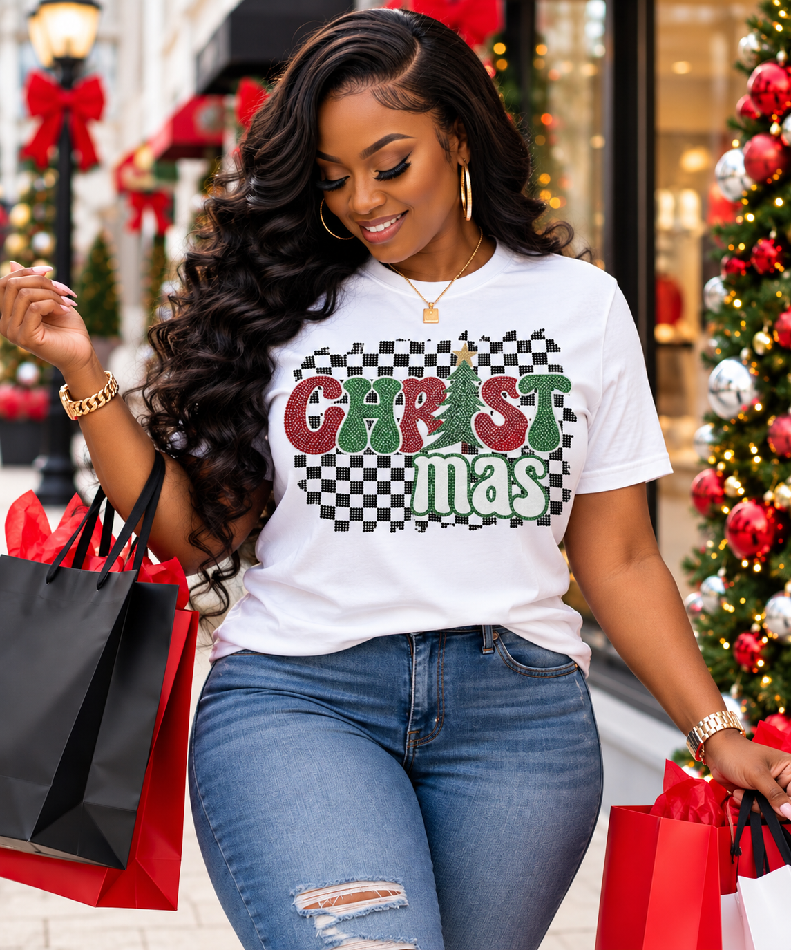 PRE-ORDER. Christmas- Spangle Heat Transfers | Sparkling T-Shirt & Apparel Designs