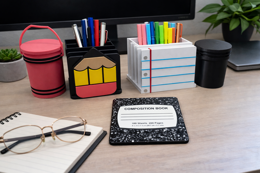 Interchangeable Covers for Desk or Soap Holder Base - 3D Printed
