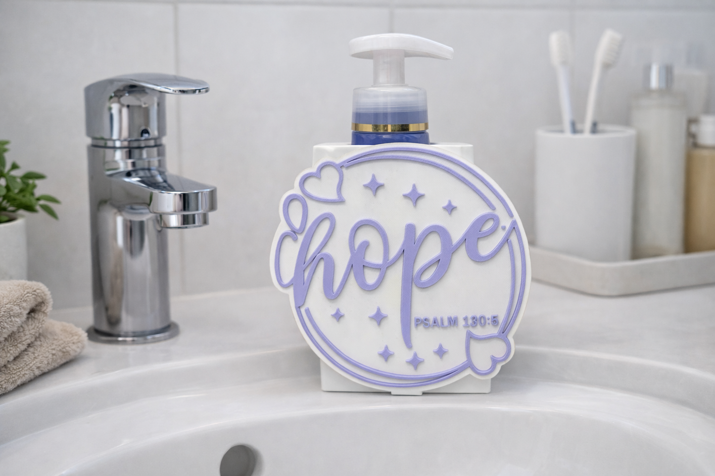 Interchangeable Covers for Desk or Soap Holder Base - 3D Printed