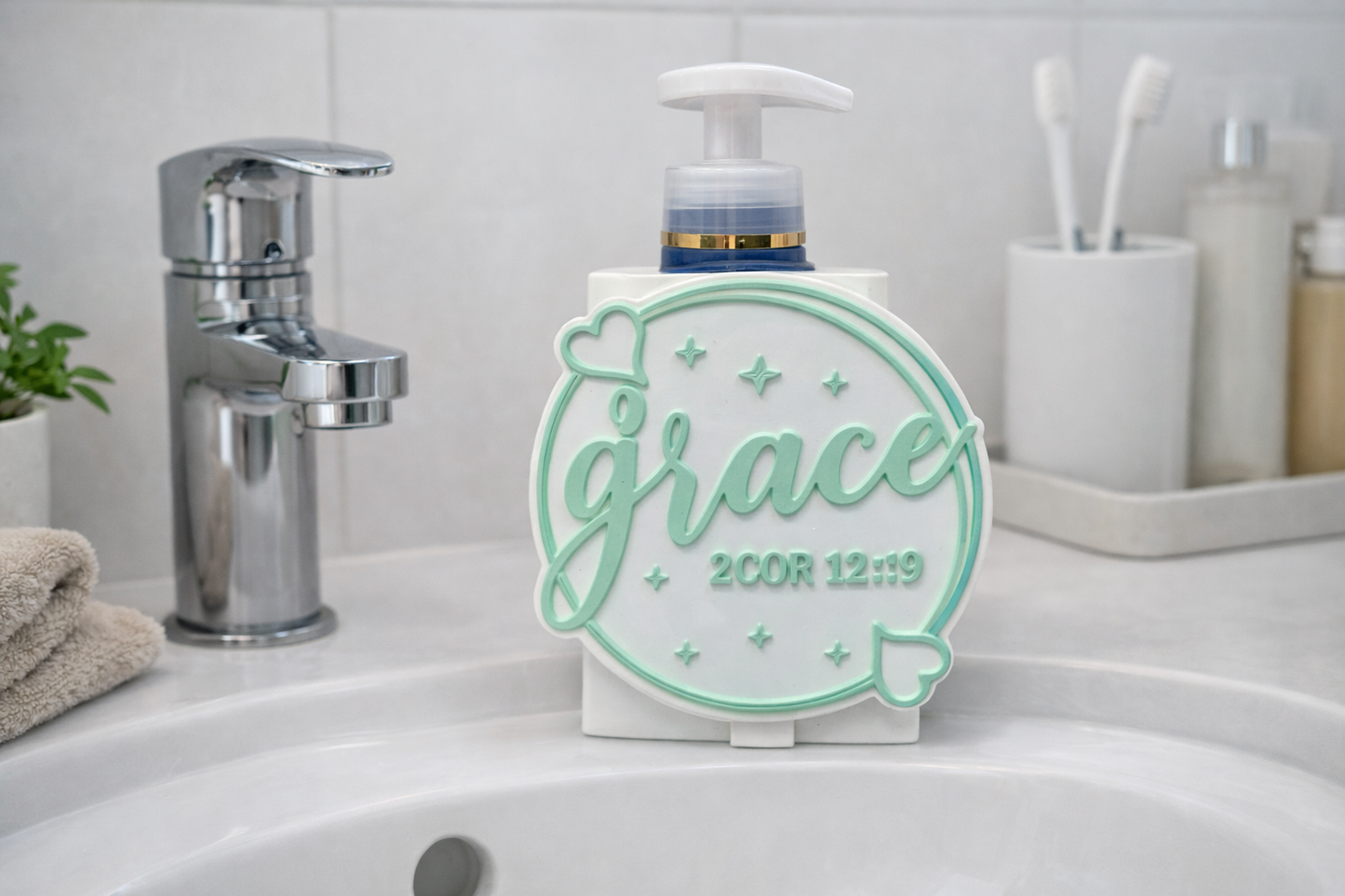 Interchangeable Covers for Desk or Soap Holder Base - 3D Printed