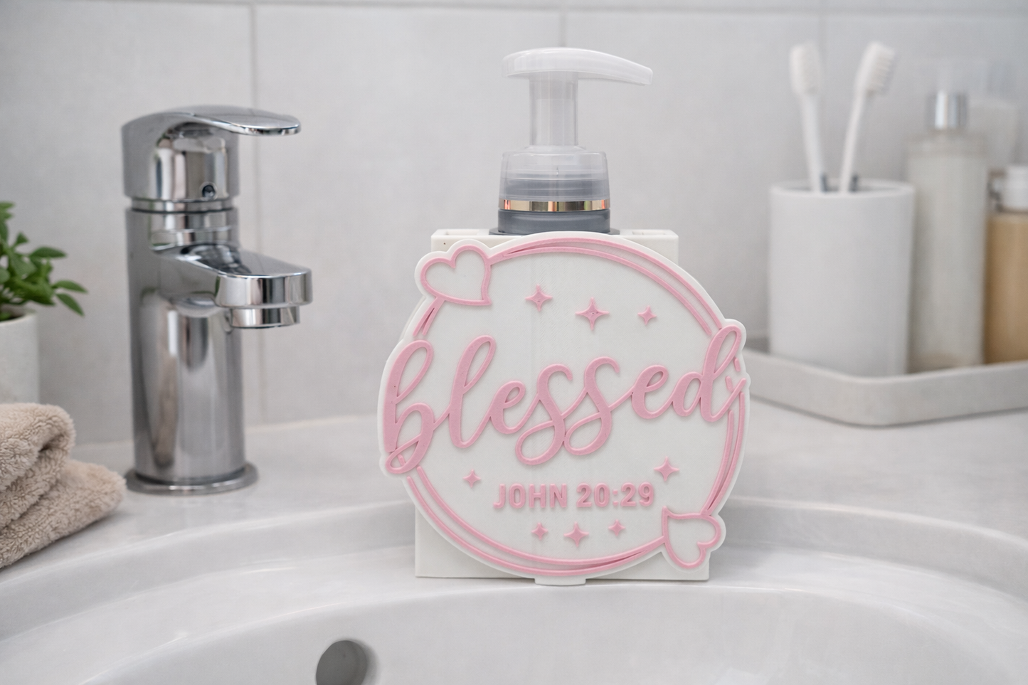 Interchangeable Covers for Desk or Soap Holder Base - 3D Printed