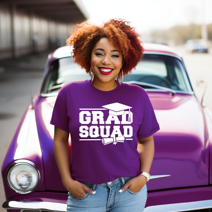 Screen Print- Grad Squad (White)