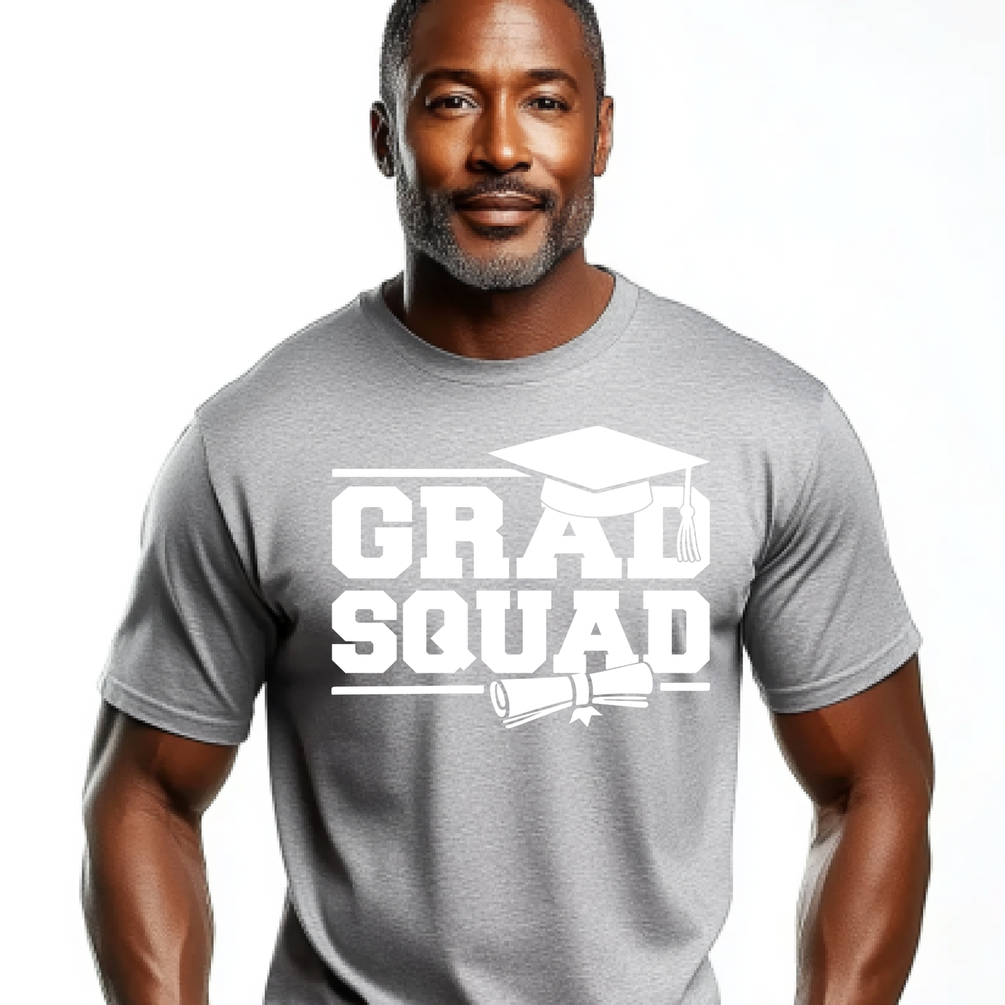 Screen Print- Grad Squad (White)