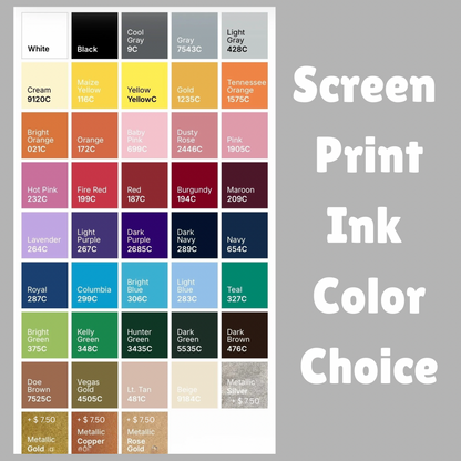 Custom Single Color Screen Print Transfers