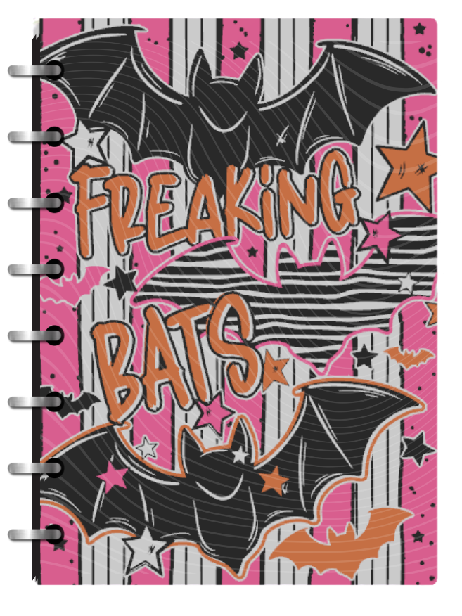 Freaking Bats - 3D Printed A5 Disc Bound Reusable & Refillable Notebook