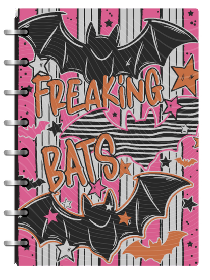 Freaking Bats - 3D Printed A5 Disc Bound Reusable & Refillable Notebook