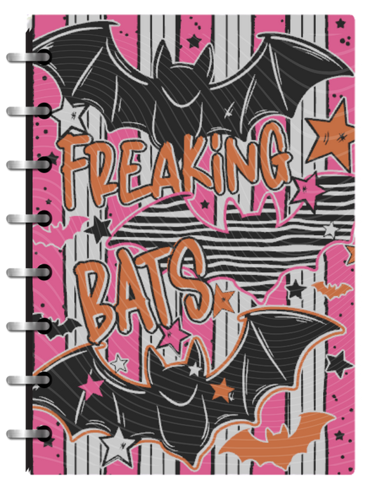 Freaking Bats - 3D Printed A5 Disc Bound Reusable & Refillable Notebook