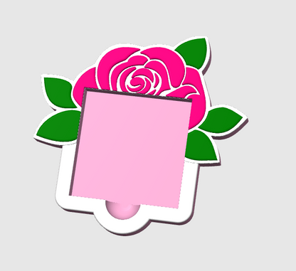 Rose - 3D Printed Sticky Note Holder