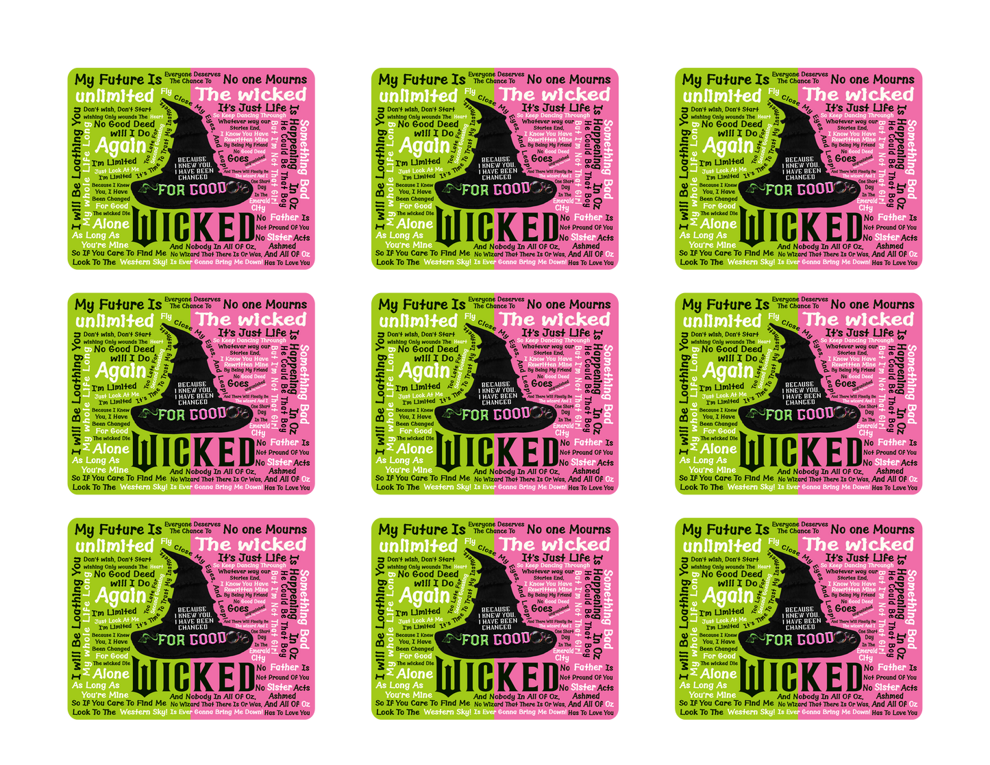 Wicked Sticker Bundles